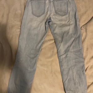 Ripped boyfriend style jeans